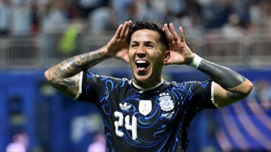Enzo Fernández frotó la lámpara y Argentina encontró su merecido empate con un golazo