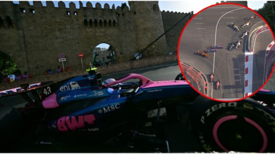 Franco Colapinto chocó a Gasly y ambos Alpine debieron abandonar el GP de Azerbaiyán: Russell dominó la carrera
